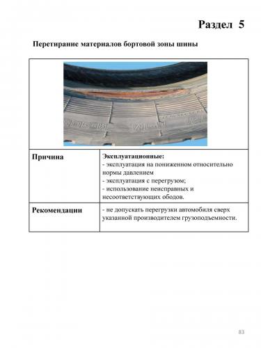 Дефекты шин автомобилей