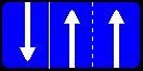 Знак 5.15.7 Направление движения по полосам