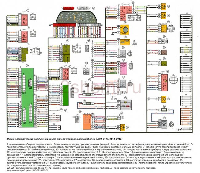 Схема ВАЗ 2115