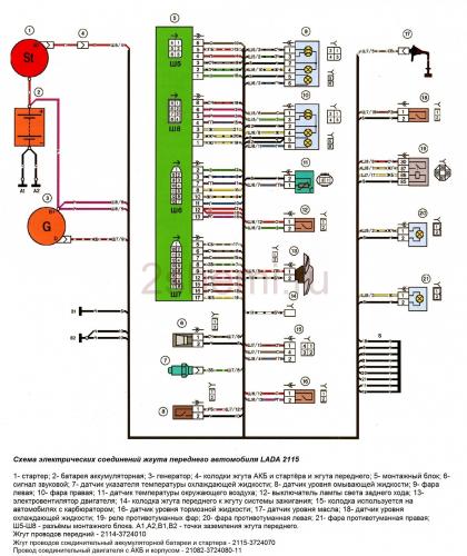 Схема ВАЗ 2115