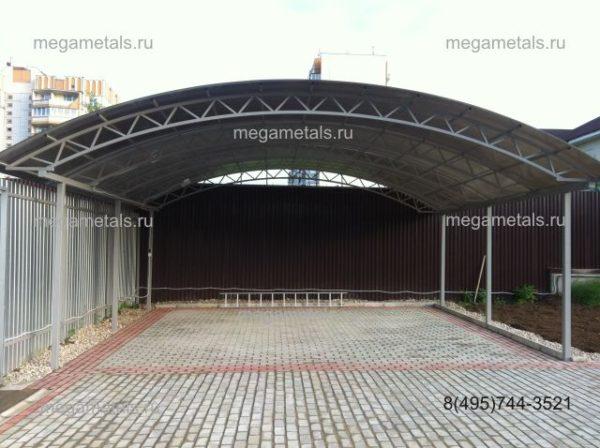 сооружение для машины из поликарбоната Звездный Городок