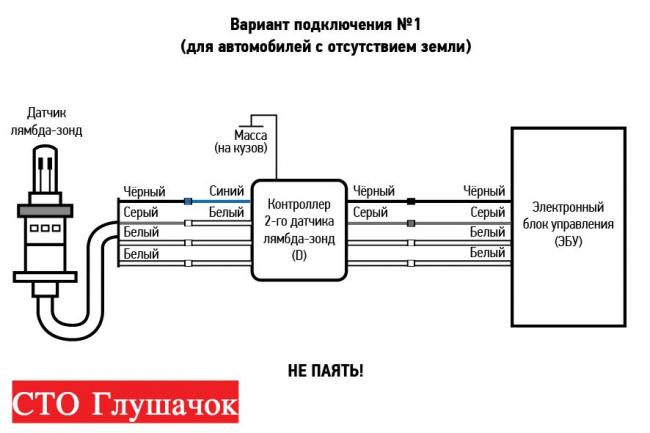 схема включения лямбда зонда