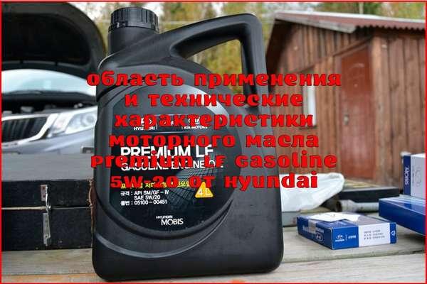 Особенности применения моторного масла Hyundai Premium LF Gasoline 5W-20