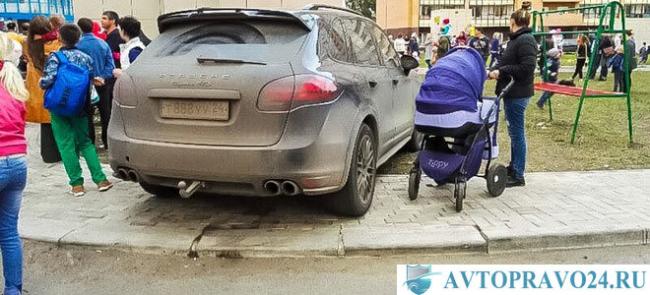 Автоматическая фиксация нарушения парковки на тротуаре