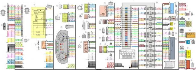 Схемы проводки на Ладу Гранта. Распиновки