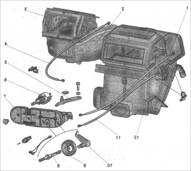 Ремонт заслонки печки Нива Шевроле
