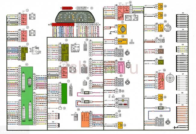 Распиновка замка зажигания ВАЗ