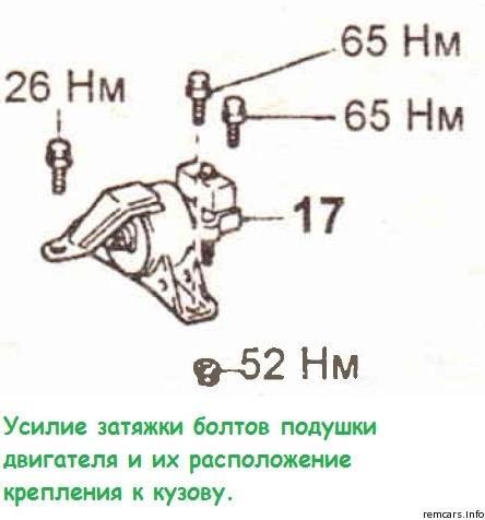 Подушка двигателя 4A-FE